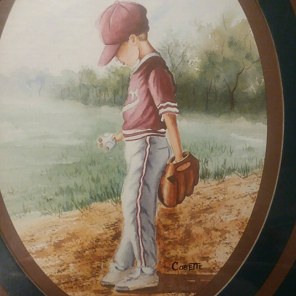 Home Interior Young Man Playing Baseball